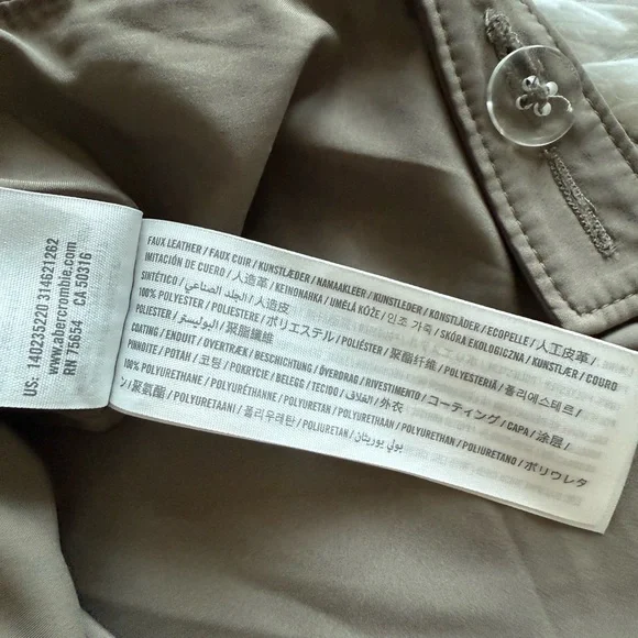 Abercrombie & Fitch Faux Leather Crop Corset Top - Picture 7 of 13